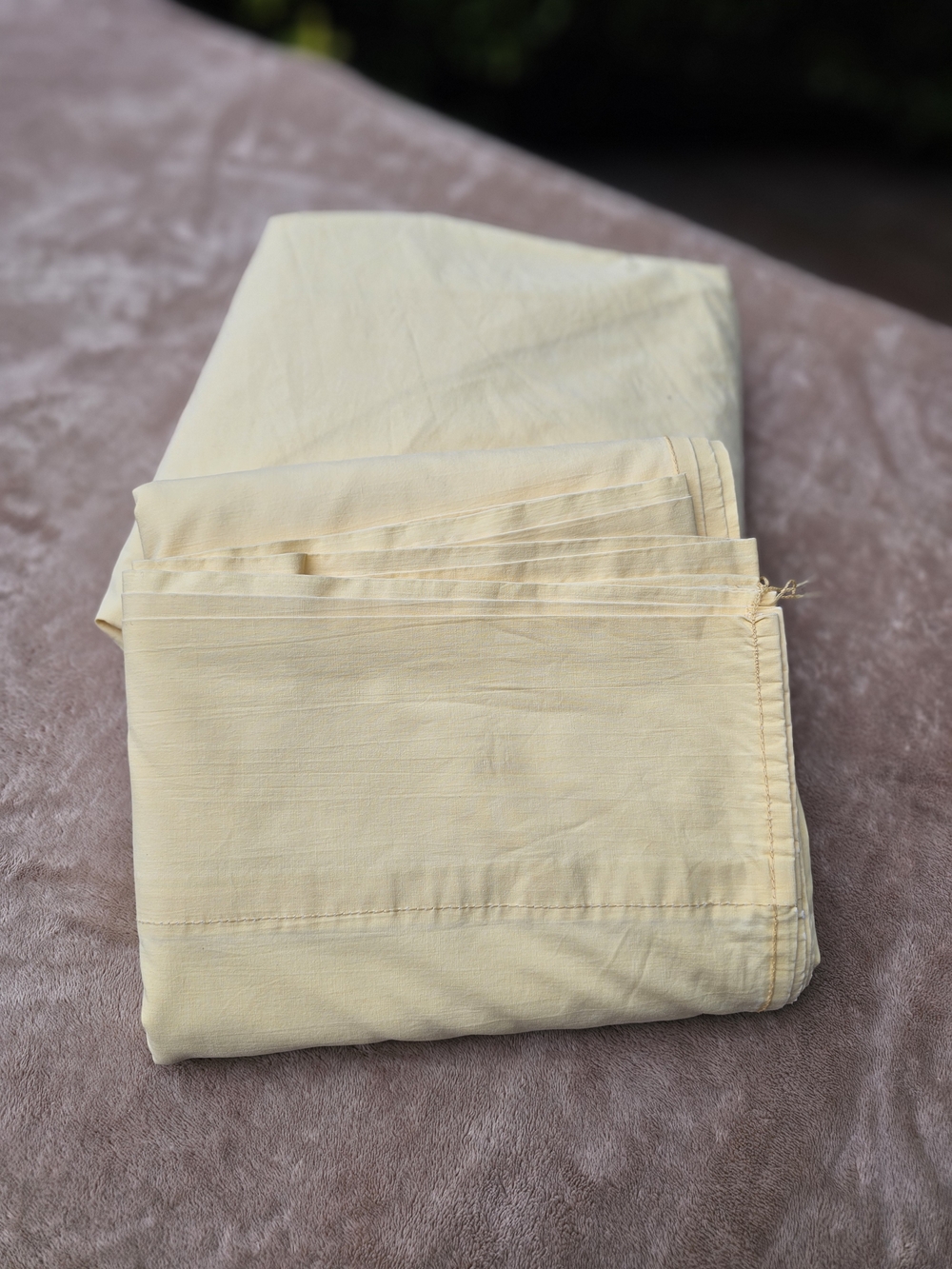 Vintage Ralph Lauren Full Flat & Fitted Sheets. Yellow.
